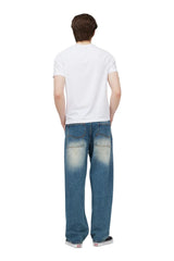 DIME Relaxed Denim Pants Sandblasted Indigo Men's Denim Dime MTL 