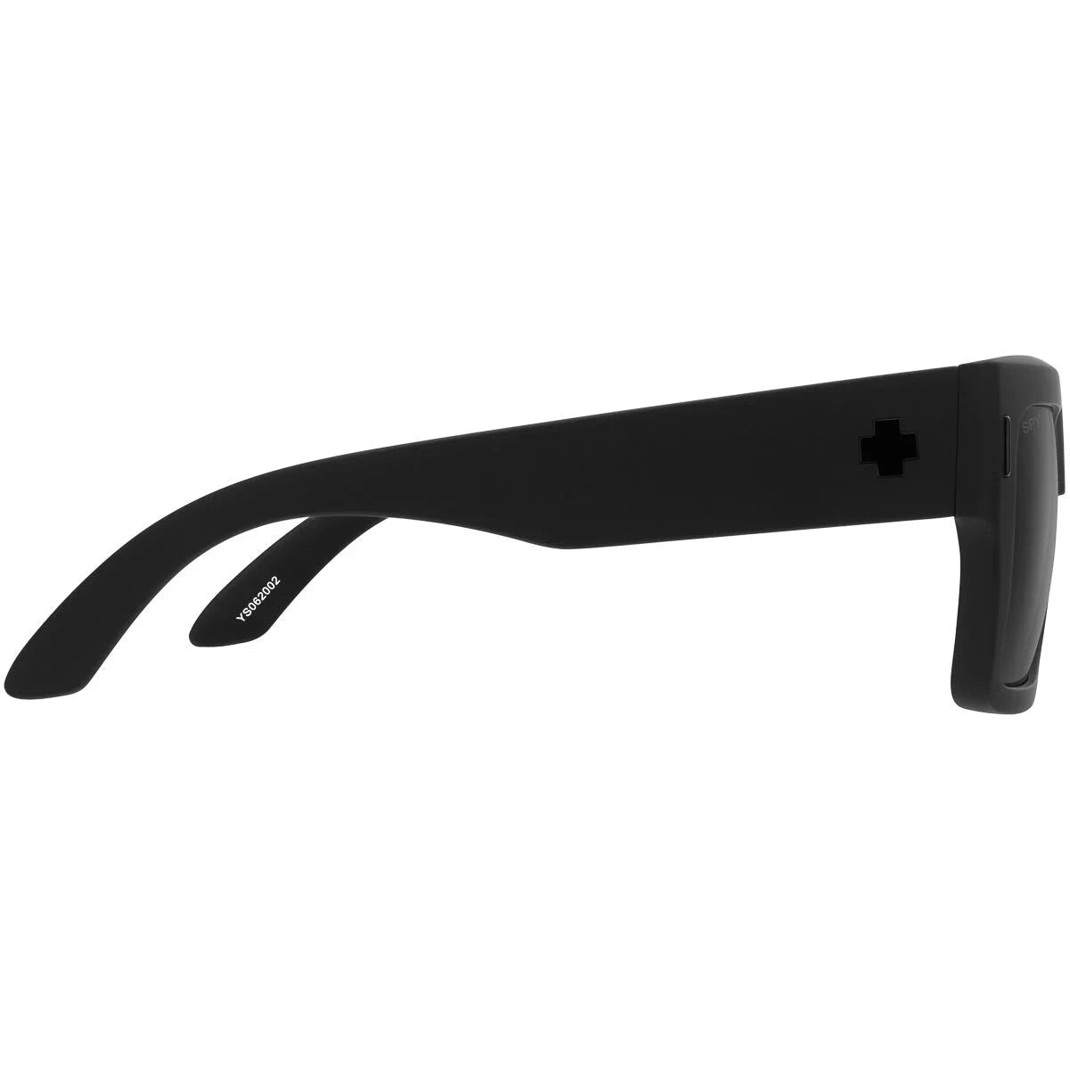 SPY Bowery Matte Black - Happy Grey Murdered Out Black Polarized Sunglasses