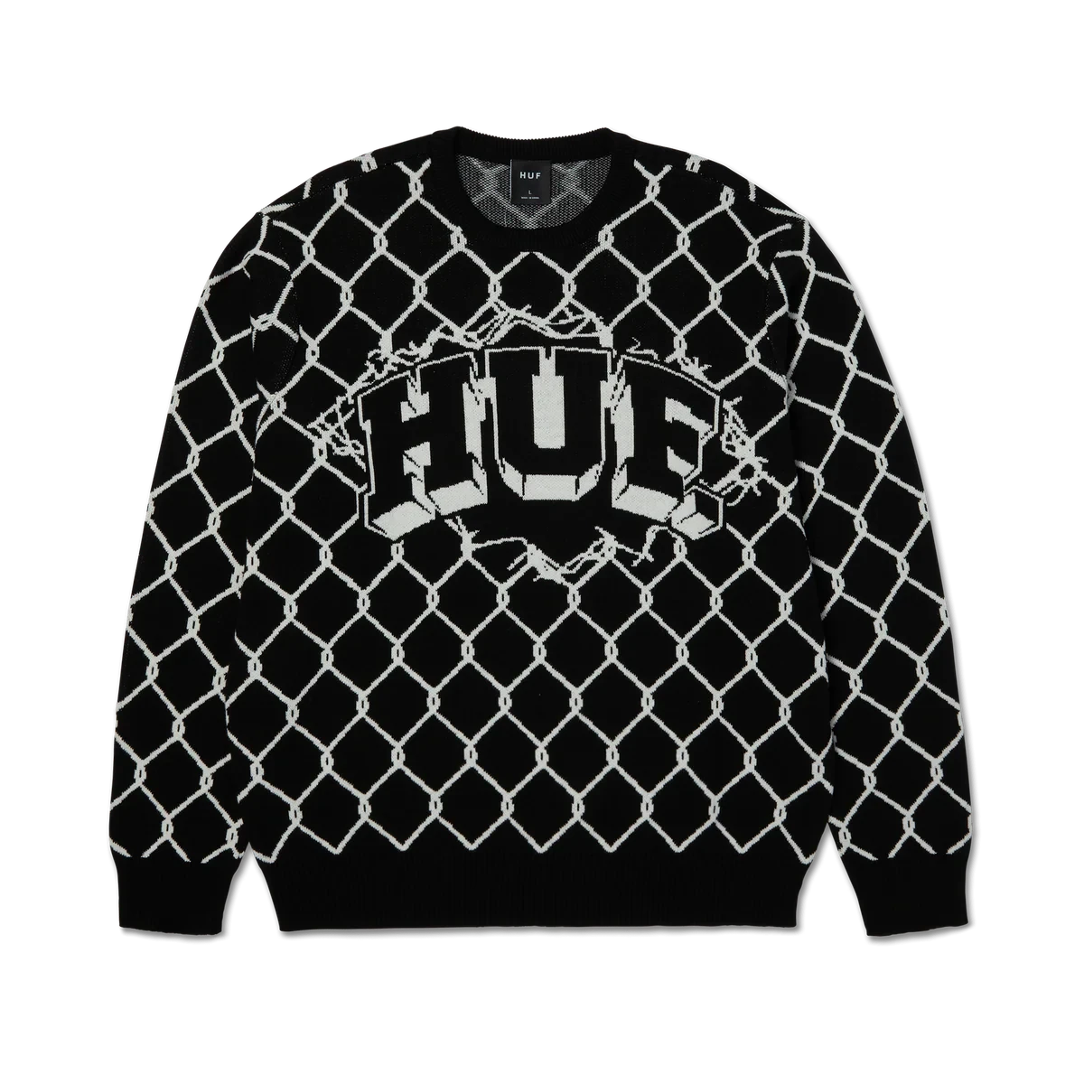 HUF Breakthrough Crewneck Sweater Black Men's Crewnecks Huf 