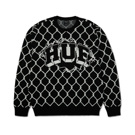 HUF Breakthrough Crewneck Sweater Black Men's Crewnecks Huf 