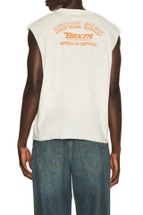 BRIXTON Free Muscle Tank Top Cream Men's Tank Tops Brixton 