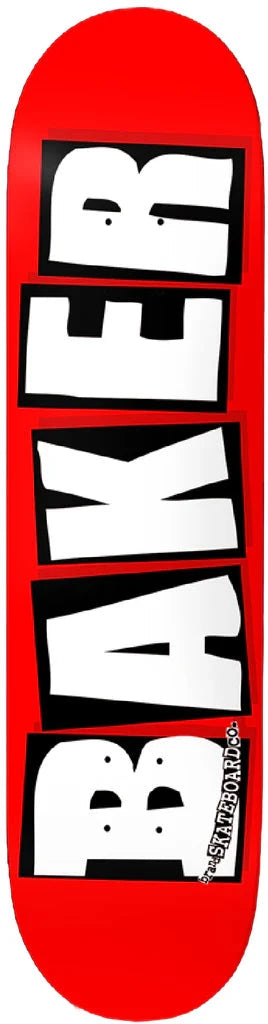 BAKER Brand Logo White 8.25 Skateboard Deck Skateboard Decks Baker 