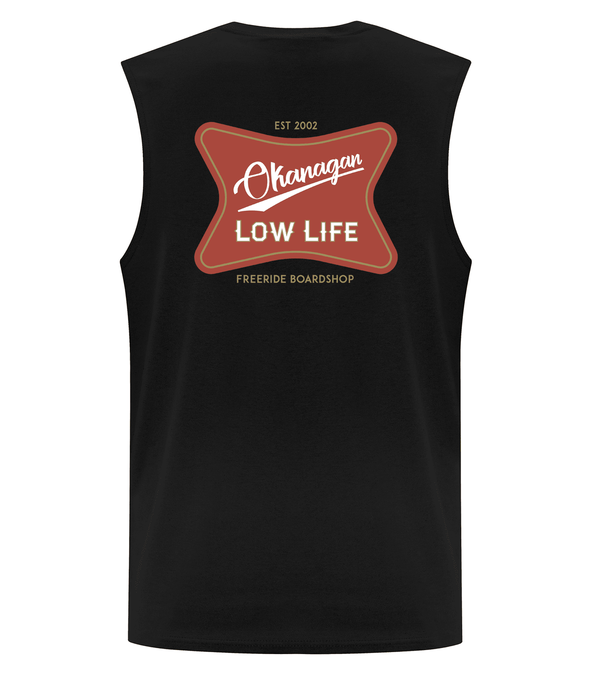 FREERIDE Low Life Muscle Tank Black Men's Tank Tops Freeride 
