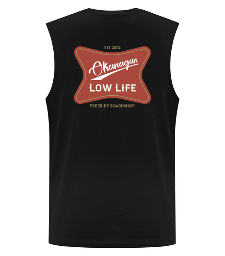 FREERIDE Low Life Muscle Tank Black Men's Tank Tops Freeride 