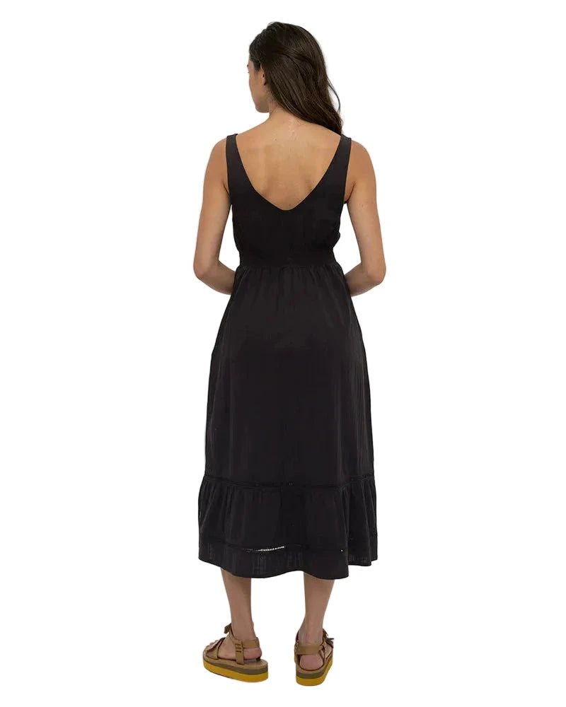 TENTREE Women's Arcadian Dress Meteorite Black Women's Dresses Tentree 