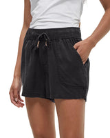 TENTREE Women's Tencel Instow Short Meteorite Black Women's Shorts Tentree 