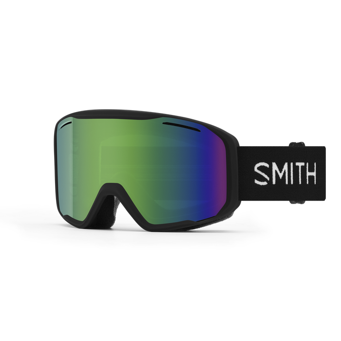 SMITH Blazer Black - Green Sol-X Mirror Snow Goggle Snow Goggles Smith 