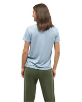 TENTREE Women's Clifftop T-Shirt Blue Haze/Meteorite Black Women's Short Sleeve T-Shirts Tentree 