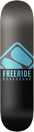 FREERIDE Stacked Logo 8.25 Blue Skateboard Deck Skateboard Decks Freeride Boardshop 