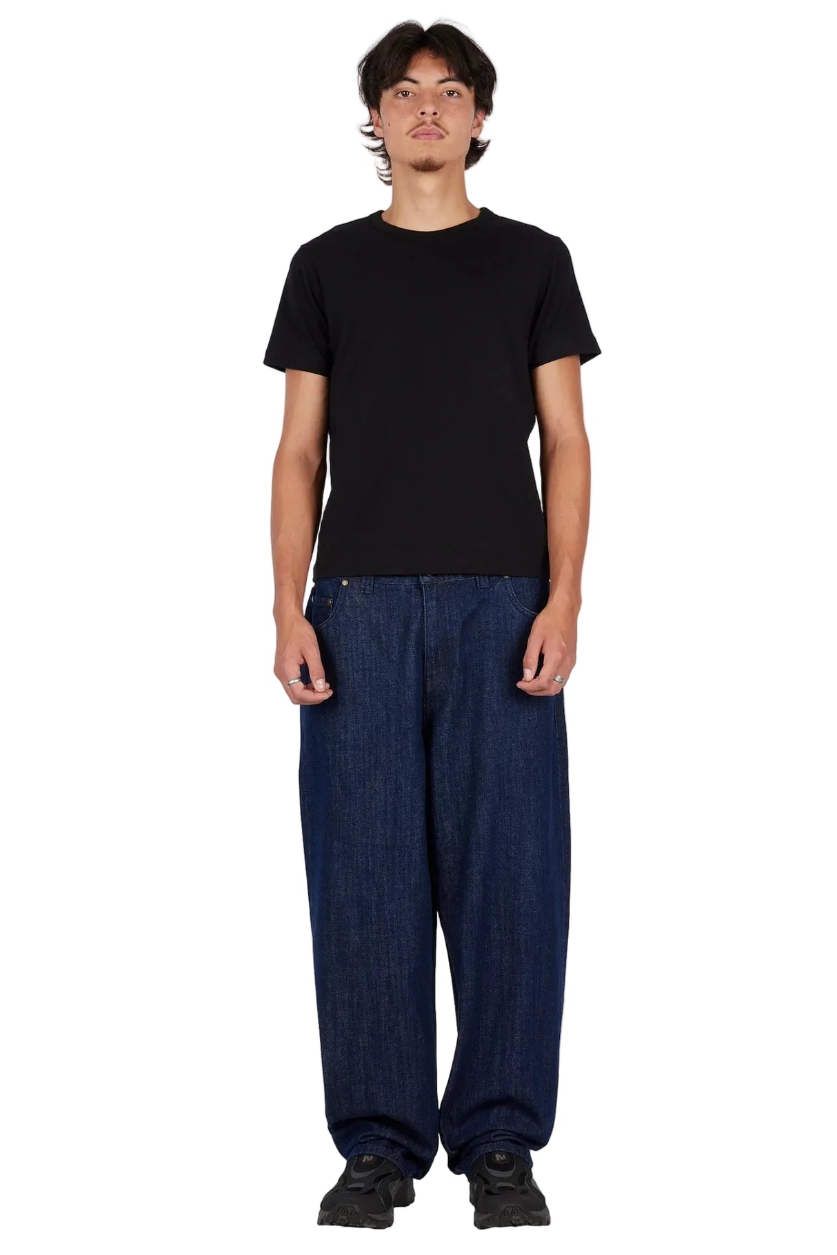 DIME Baggy Denim Pants Sandblasted Indigo