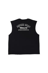 BRIXTON Free Muscle Tank Top Black Worn Wash Men's Tank Tops Brixton 