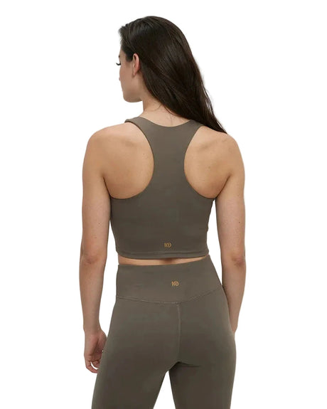 TENTREE Women's Elfin Sports Bra Top Timber Women's Tank Tops and Halter Tops Tentree 