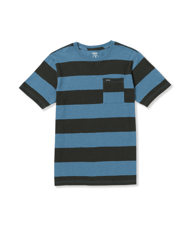 VOLCOM Boys' Bolder Crew T-Shirt Indigo Ridge Boy's T-Shirts Volcom 