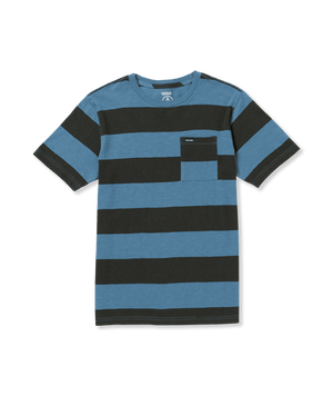 VOLCOM Boys' Bolder Crew T-Shirt Indigo Ridge Boy's T-Shirts Volcom 