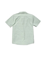 VOLCOM Boy's Bankstone II Button-Up Shirt Pale Aqua Boy's Short Sleeve Button Ups Volcom 