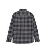 VOLCOM Boys Caden Plaid Flannel Pewter Boy's Long Sleeve Button Ups Volcom 
