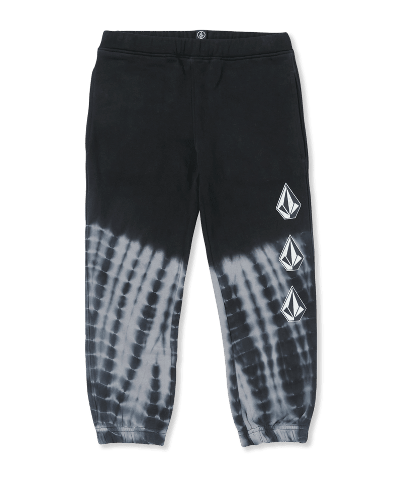 VOLCOM Boys' Volcom Dyed Elastic Waist Fleece Pants Black Boy's Denim and Pants Volcom 