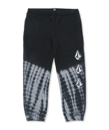 VOLCOM Boys' Volcom Dyed Elastic Waist Fleece Pants Black Boy's Denim and Pants Volcom 