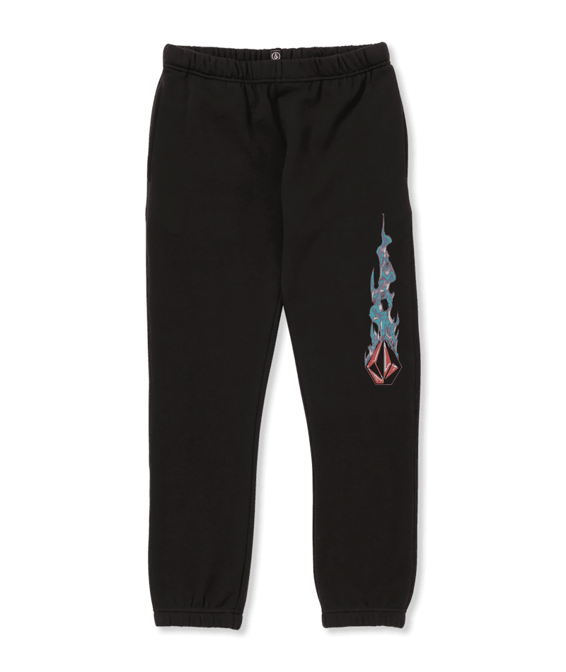 VOLCOM Boys Combust Elastic Waist Fleece Pants Black Boy's Denim and Pants Volcom 