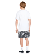 VOLCOM Boys Asphalt Beach Elastic Waist Hybrid Shorts Black White Boy's Hybrid Shorts Volcom 