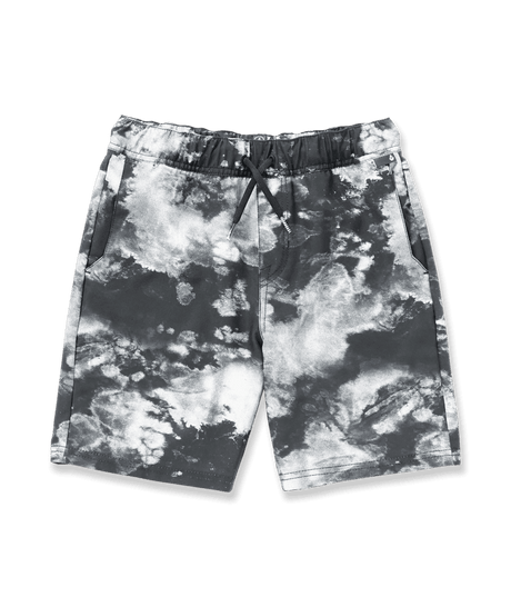 VOLCOM Boys Asphalt Beach Elastic Waist Hybrid Shorts Black White Boy's Hybrid Shorts Volcom 