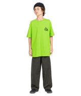 VOLCOM Boys Repeater T-Shirt Electric Green Men's Short Sleeve T-Shirts Volcom 