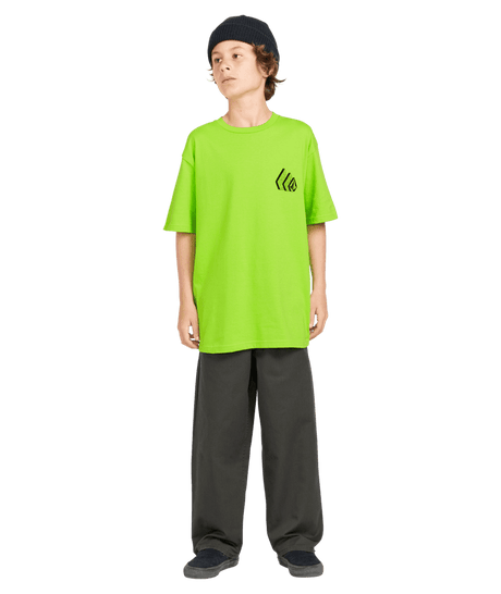 VOLCOM Boys Repeater T-Shirt Electric Green Men's Short Sleeve T-Shirts Volcom 