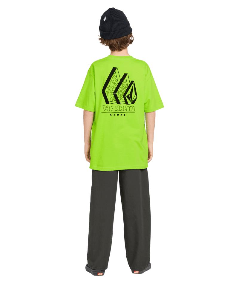 VOLCOM Boys Repeater T-Shirt Electric Green Men's Short Sleeve T-Shirts Volcom 