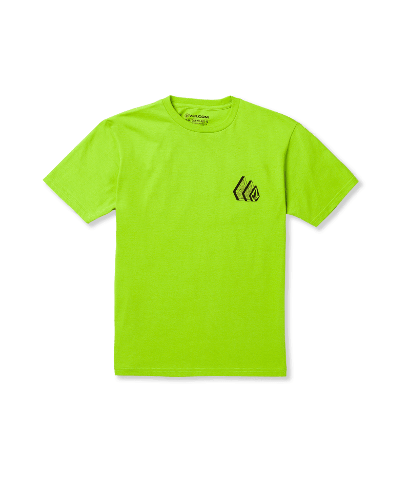 VOLCOM Boys Repeater T-Shirt Electric Green Men's Short Sleeve T-Shirts Volcom 