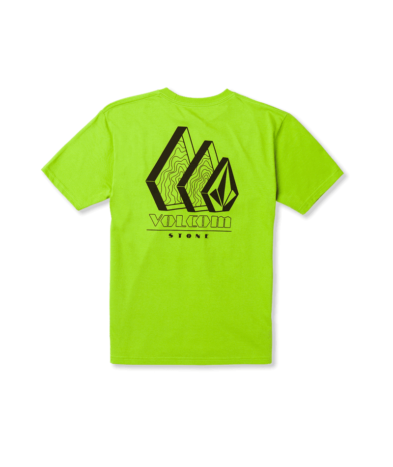 VOLCOM Boys Repeater T-Shirt Electric Green Men's Short Sleeve T-Shirts Volcom 