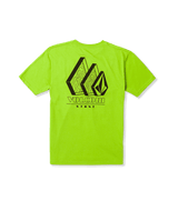 VOLCOM Boys Repeater T-Shirt Electric Green Men's Short Sleeve T-Shirts Volcom 