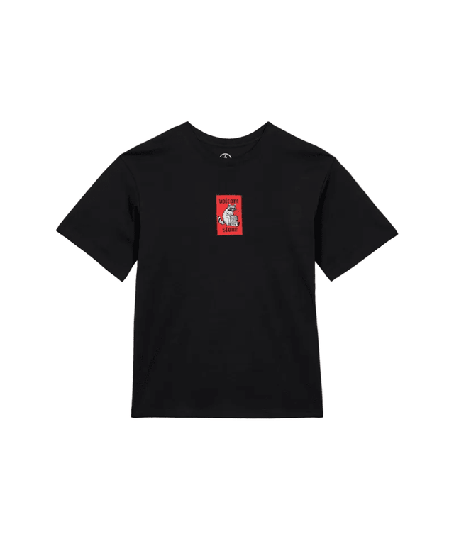 VOLCOM Boys Rockout T-Shirt Black Men's Short Sleeve T-Shirts Volcom 
