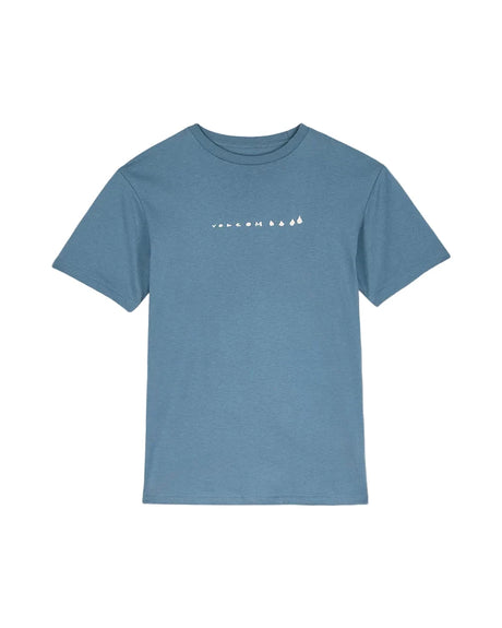 VOLCOM Boys Longosnake T-Shirt Blue Wash Boy's T-Shirts Volcom 