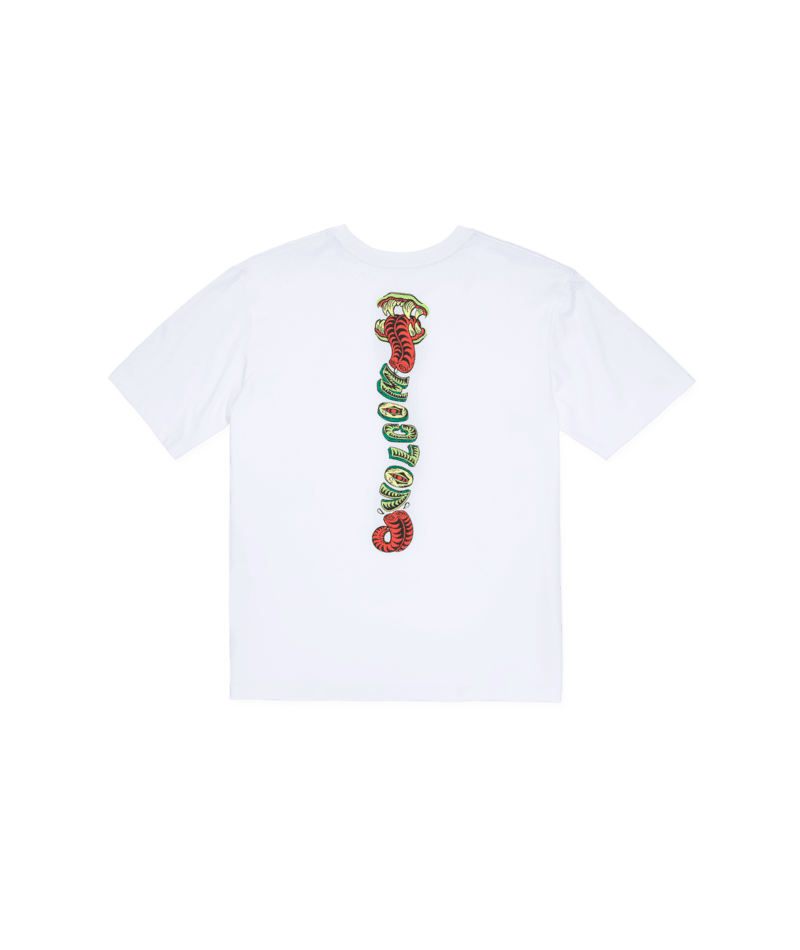 VOLCOM Boys Snaky T-Shirt White Men's Short Sleeve T-Shirts Volcom 