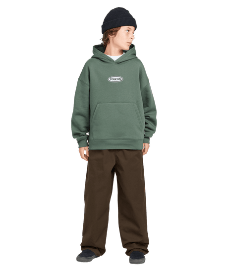 VOLCOM Boys Workard Pullover Hoodie Fir Green Boy's Pullover Hoodies Volcom 