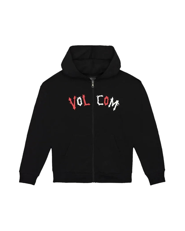 VOLCOM Boys Ozzy Zip Hoodie Black Boy's Zip Hoodies Volcom 