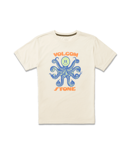 VOLCOM Boy's Octoparty T-Shirt Off White Heather Boy's T-Shirts Volcom 