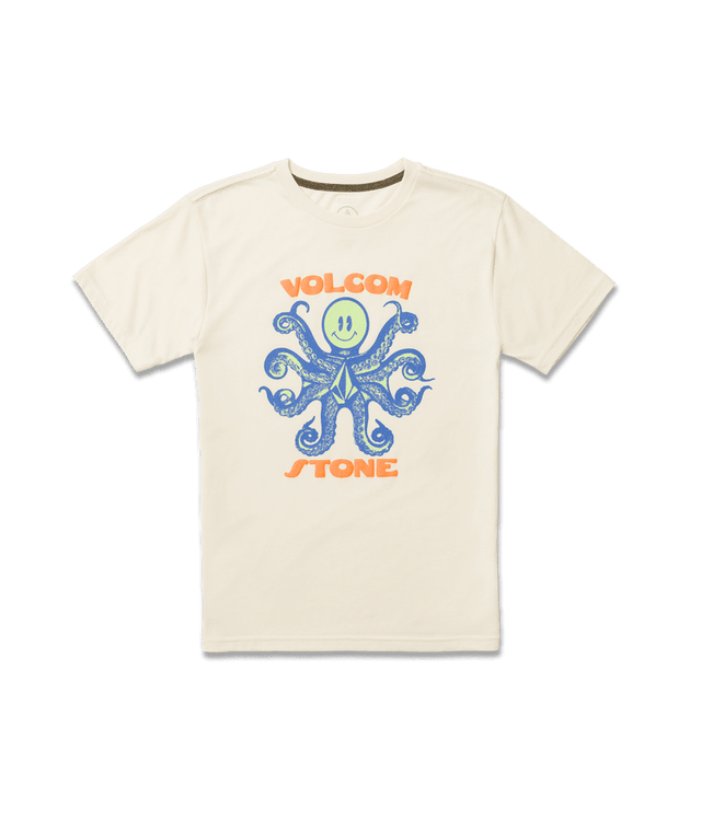 VOLCOM Boy's Octoparty T-Shirt Off White Heather Boy's T-Shirts Volcom 