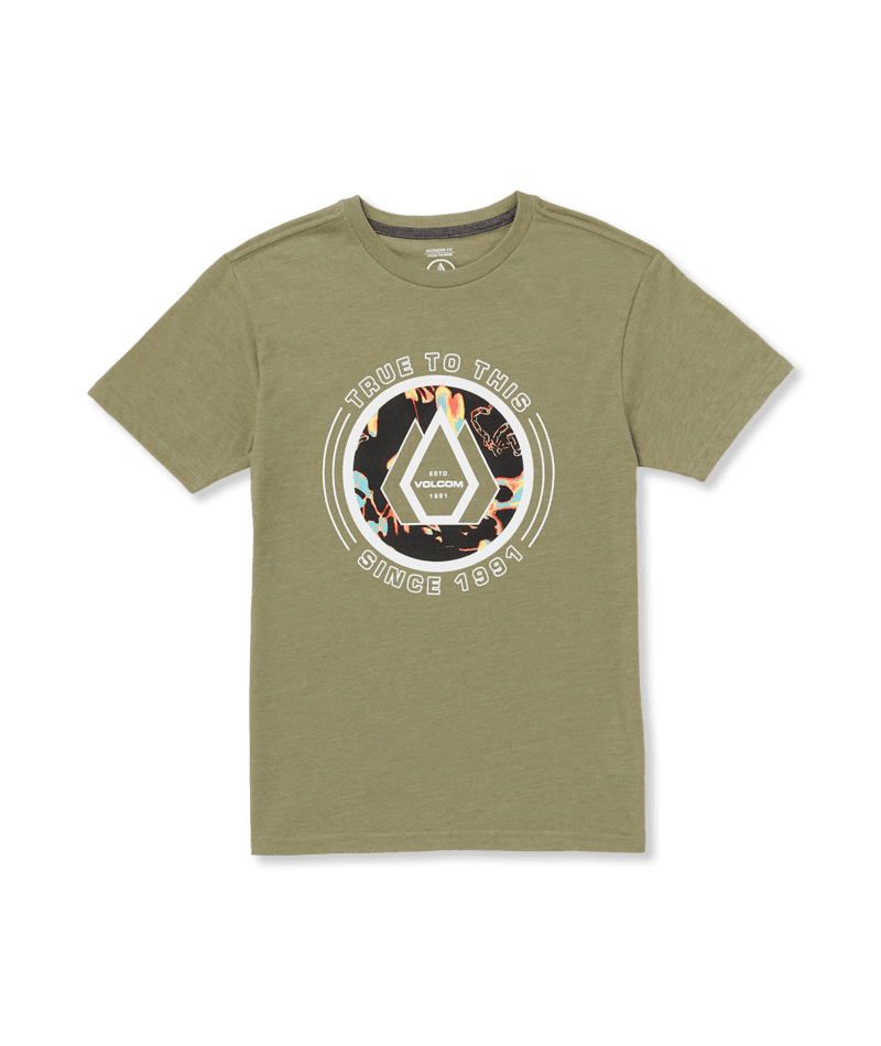 VOLCOM Boys Linkfill T-Shirt Thyme Heather Boy's T-Shirts Volcom 