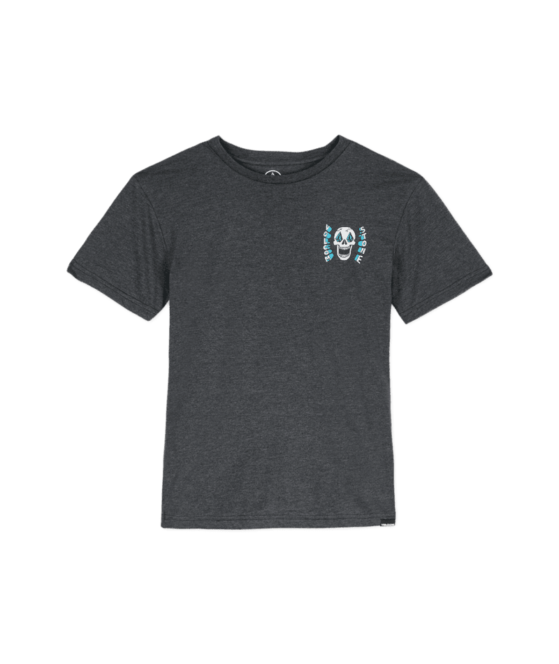 VOLCOM Boys Skeltone T-Shirt Heather Black Boy's T-Shirts Volcom 