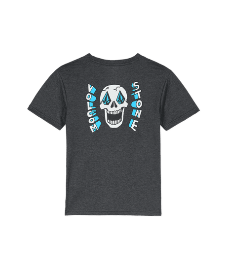 VOLCOM Boys Skeltone T-Shirt Heather Black Boy's T-Shirts Volcom 