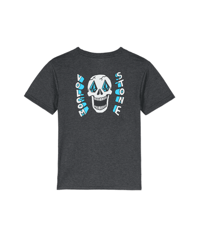 VOLCOM Boys Skeltone T-Shirt Heather Black Boy's T-Shirts Volcom 