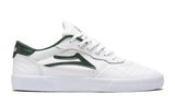 LAKAI Cambridge Shoes White/Pine Leather Men's Skate Shoes Lakai 