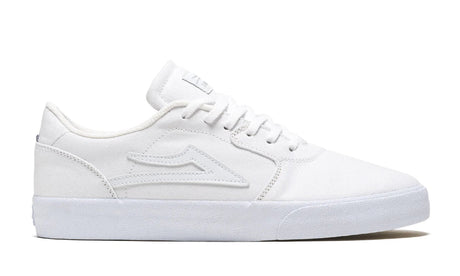 LAKAI Cardiff Shoes White Canvas Men's Skate Shoes Lakai 