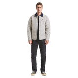 BRIXTON Cass Jacket Whitecap/Mood Indigo Hickory Men's Street Jackets Brixton 