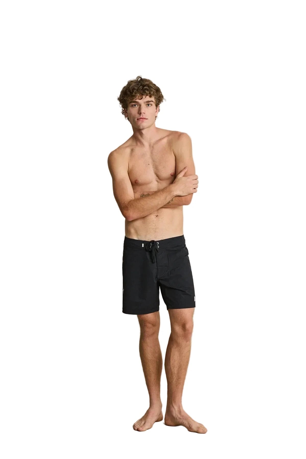 RHYTHM Snake Trial Trunks Black Men's Boardshorts Rhythm 