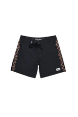 RHYTHM Snake Trial Trunks Black Men's Boardshorts Rhythm 
