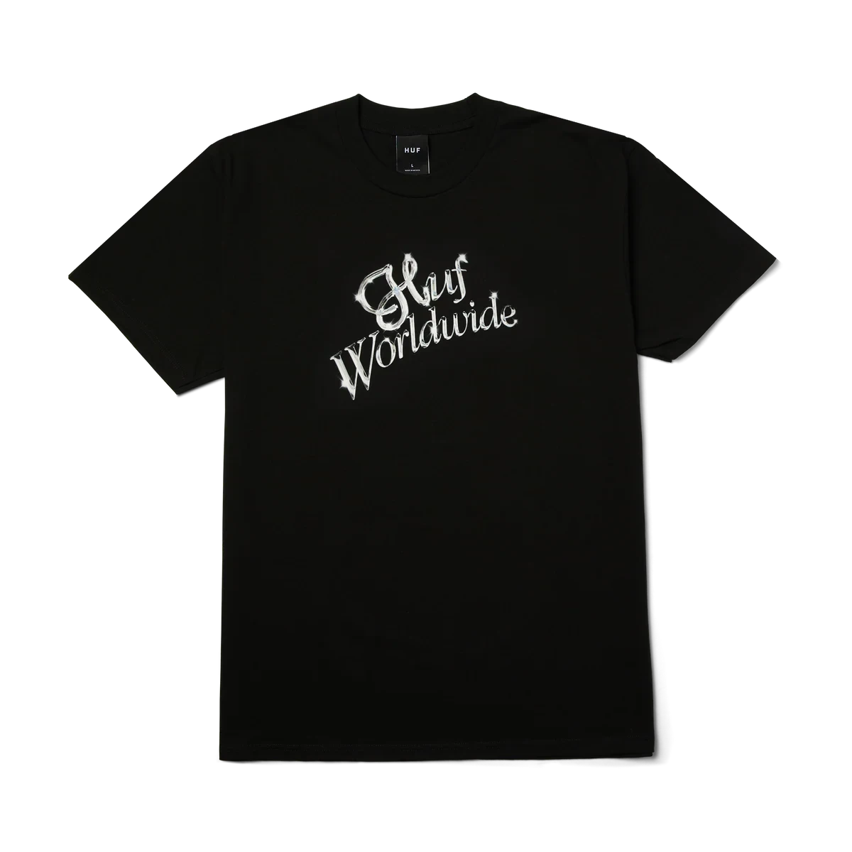 HUF Chrome Dreams T-Shirt Black Men's Short Sleeve T-Shirts Huf 