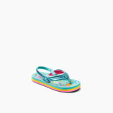 REEF Little Ahi Sandals Love Rainbow Youth Sandals Reef 
