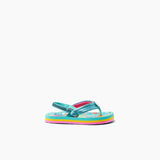REEF Little Ahi Sandals Love Rainbow Youth Sandals Reef 